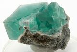 Cubic, Blue-Green Fluorite Crystal Cluster - China #197157-1